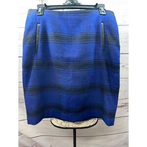Talbots  Black‎  Blue  Skirt  Size 10